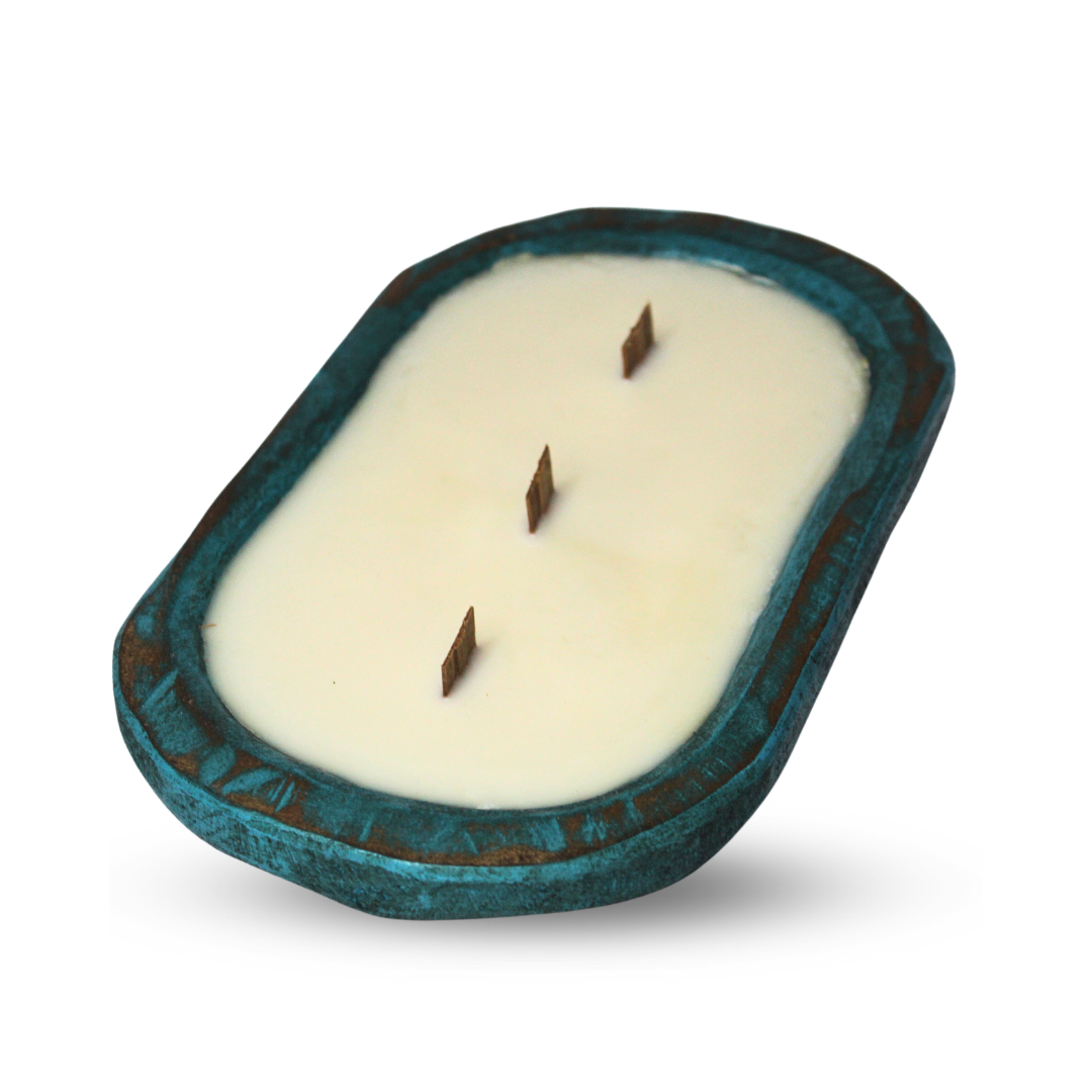 Vibing Caribbean Teakwood Dough Bowl